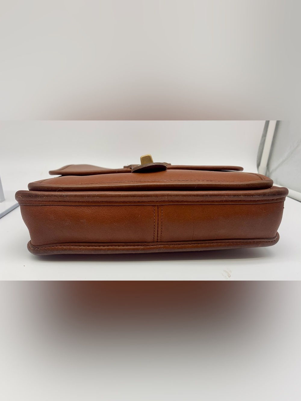 Coach Vintage Station Bag 5130 British Tan USA Leather Crossbody 1995 - Picture 8 of 16